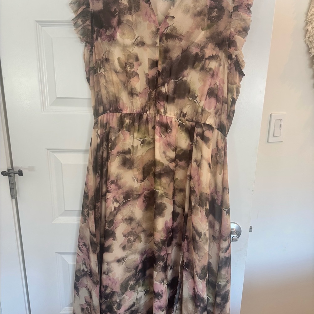 Steve Madden Watercolor Floral Maxi Dress